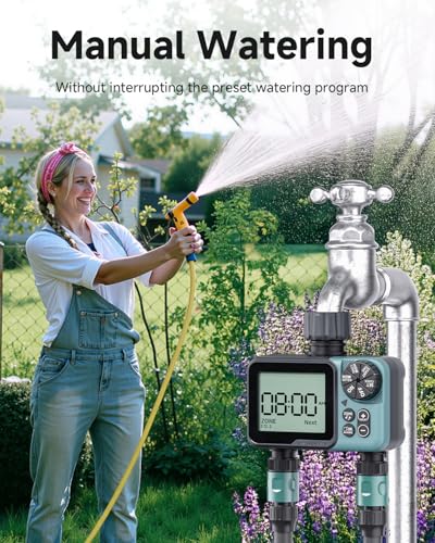 Sprinkler Timer, Programmable Hose Timer for Automatic Watering - size: 2 Outlet