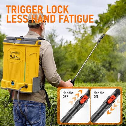 4.2 Gal Backpack Sprayer Compatible with DeWalt 20V Battery (Tool Only)