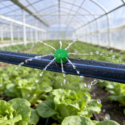 100Pcs Drip Irrigation Emitters,Adjustable Irrigation Drippers Sprinklers - color: Green-100pcs