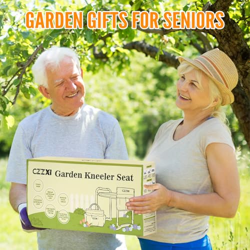 CZZXI Garden Kneeler and Seat, Wider and Thicker Kneeling Pad - color: Black & Gray