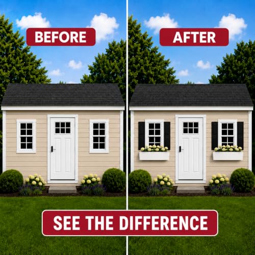 24" x 5" Paintable Flower Box for Shed Windows, 1-Pack