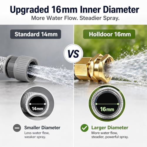 Metal Garden Hose 25 ft – 304 Stainless Steel Water Hose with Nozzle Sprayer, Garden Hoses Flexible, Lightweight, No Kink, Heavy Duty for Outdoor (25 ft) - size: 25 feet