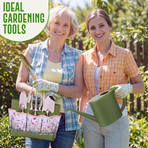 21 Pcs Gardening Gifts for Women Heavy-Duty Garden Tool Set - color: Green
