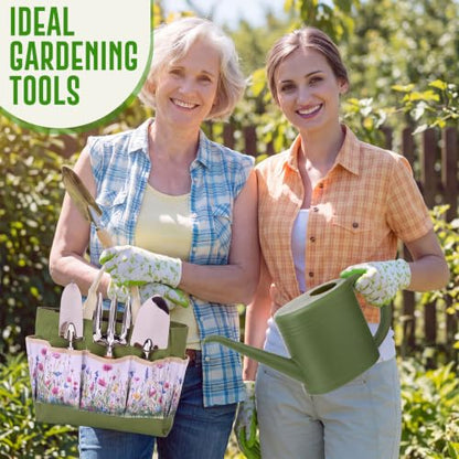 21 Pcs Gardening Gifts for Women Heavy-Duty Garden Tool Set - color: Green