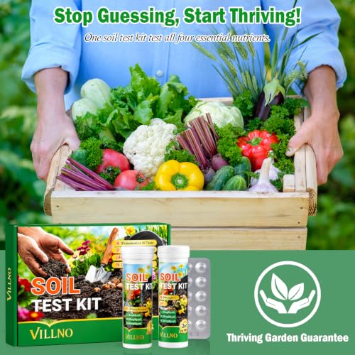 Soil Test Kit 4-in-1 Professional Soil Testing Kits (40 Tests)