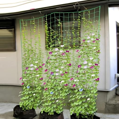 Plant Climbing Net Heavy-Duty Nylon Plant Climbing Net - Portable Flower Vine Climbing Frame for Garden, Vegetable & Flower Plants - Breathable Mesh Design Prevents Damage & Allows Growth