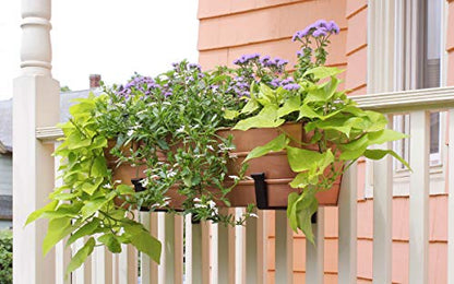 Achla Designs C-20C Copper Plated Flower Box, Medium Window Flowerbox Planter - color: Copper, size: Medium