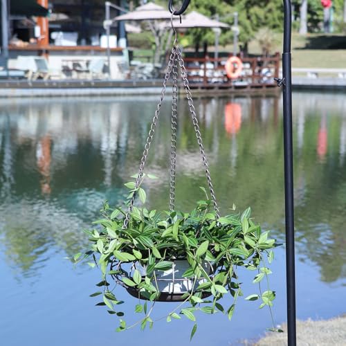 Metal Hanging Planter,Decorative Outdoor Hanging Baskets for Garden Plants