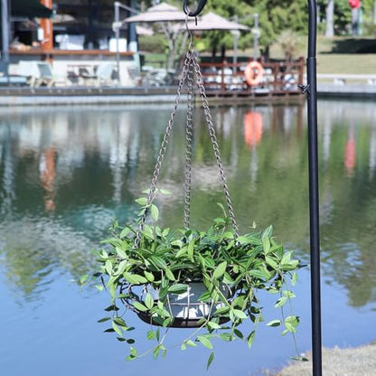 Metal Hanging Planter,Decorative Outdoor Hanging Baskets for Garden Plants