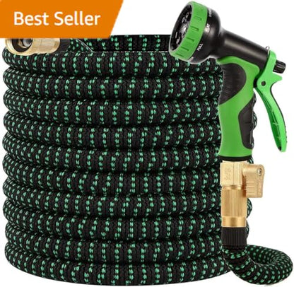 Expanding Garden Hose 150 ft - Expandable Garden Hose Leak-Proof with 3 -Layer Latex Core - 2026 Version/New Patented,Lightweight, Durable, No-Kink Flexible Retractable Water Hose