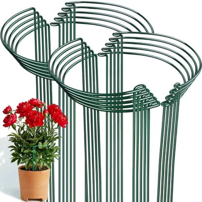 Thealyn 20 Pack Plant Support Stakes, 10" x 16" Peony Cages and Supports - size: 20Pack 10"x16"