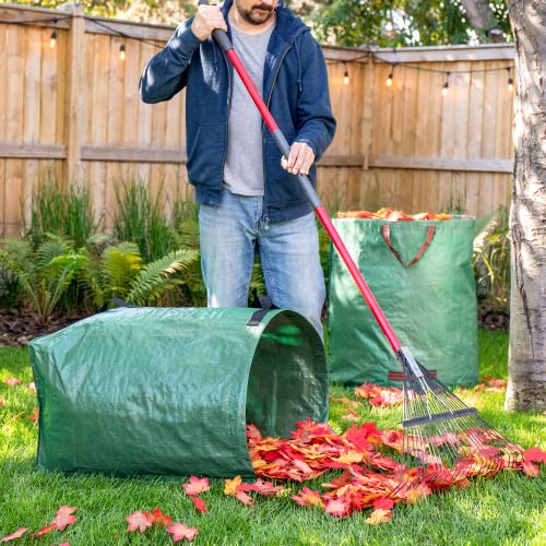 MEKKAPRO Lawn Bags 53 Gallon, 2-Pack Reusable Leaf Bags, Reinforced Handles