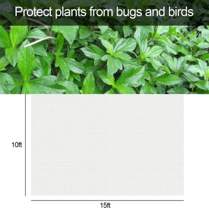 Alpurple Insect Bird Barrier Netting Mesh-10 x 15 Feet Garden Bug Netting Plant Cover for Protect Plant Fruits Flower from Insect Bird Eating - color: 10 X 15ft
