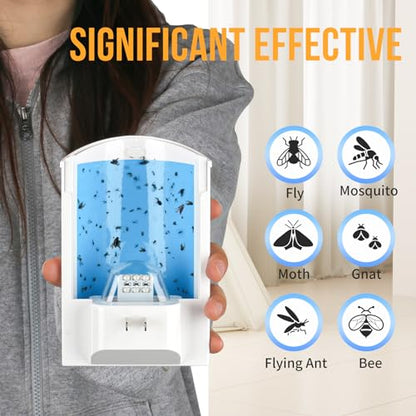 OSVDO Flying Insect Trap Refills, 10 Pcs Glue Cards, White - size: 10 x Refills