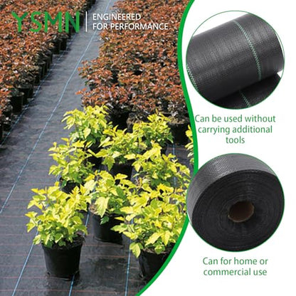 Weed Barrier Fabric Planting Cover - 4 x 200 FT Heavy Duty Landscape Fabric Ground Cover Block for Outdoor Planting - size: 4 x 200 FT