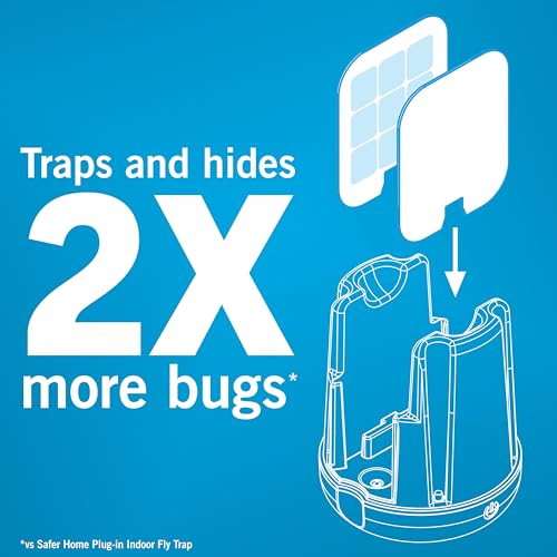 Safer Home Catch 360° Cordless Flying Insect Trap - size: 1 Cordless Trap + 6 Glue Cards