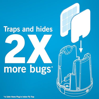 Safer Home Catch 360° Cordless Flying Insect Trap - size: 1 Cordless Trap + 6 Glue Cards