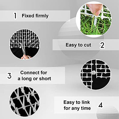 Zopeal 6.5ft Cat Deterrent Mat, Soft Spikes, Indoor Outdoor Pet Repellent - color: White, style: 79 x 12 Inch
