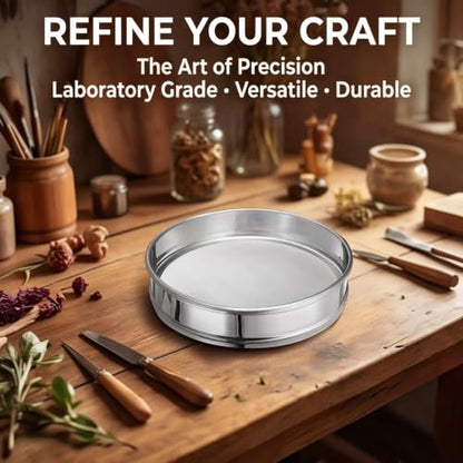 PATIKIL Lab Sieve 1800 Mesh(0.0085mm) 11.8"(30cm) Diameter Sifting Screen - size: 1800 Mesh(0.0085mm)/11.8"(30cm) Dia