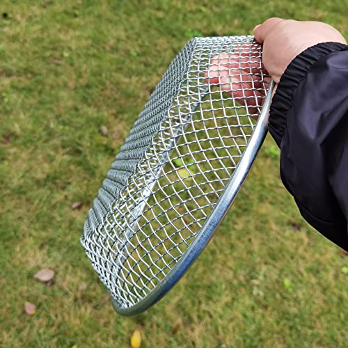 3 Pack Soil Sifter for Gardening, Heavy Duty Galvanized Steel Compost Sieve, Round Garden Sifter for 5 Gallon Bucket, 3 Mesh Sizes (1/8", 1/4", 3/8") - size: 1/4 Inch+1/8 Inch+3/8 Inch