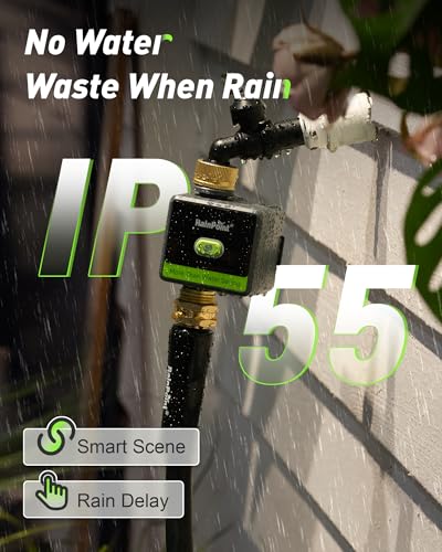 RAINPOINT WiFi Water Hose Timer with Brass Inlet&Outlet, Smart Sprinkler Timer for Watering with Gateway, WiFi Watering System for Garden, Automatic Irrigation System for Lawns and Yard - size: 1-Zone