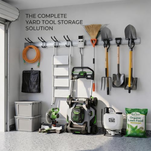 Aking Ace 48-Inch Garage Wall Organizer, Heavy-Duty Hook Set, 350lbs - color: Grey, size: 48 Inch