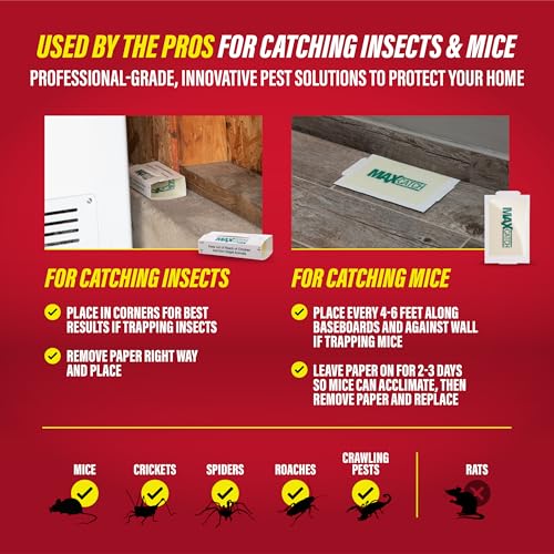 Catchmaster Max-Catch Glue Traps 72pk, Sticky Mouse Traps Indoor for Home - style: 72-PK Classic