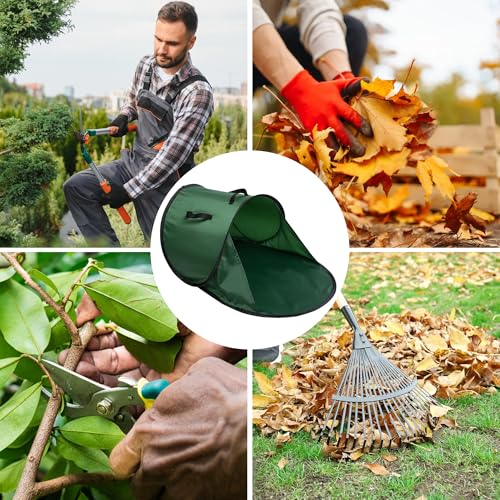 2Pcs Foldable Pop Up Leaf Collector, Miniature Leaves Pickup and Loader Bag - color: 2Pc-28'' x 20''