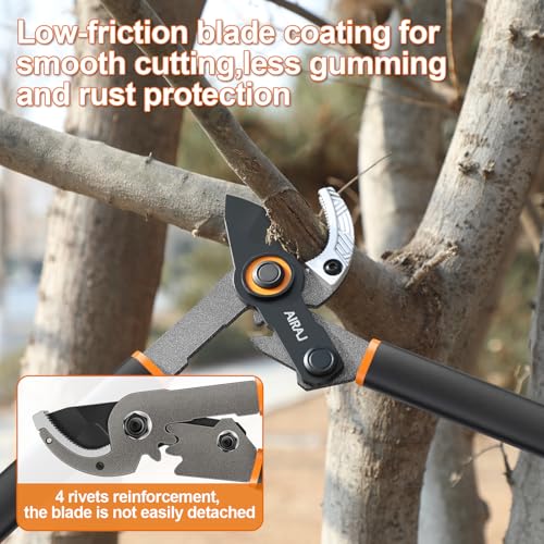 21" Anvil Loppers for Tree Trimming Heavy Duty,1.6" Cut Tree Branch Cutter - size: 21''anvil