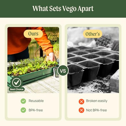 Vego garden 3-in-1 Plant & Pop Board Seedling Popper Tool, 10" x 20", Works Perfectly with Stackable Seedling Trays - size: 1 Pack, style: Plant & Pop Board