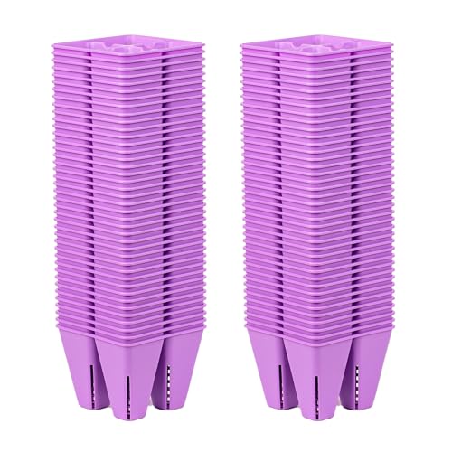 Bootstrap Farmer 4-Cell Inserts for 1020 Trays, 80 Pack, Purple - Reusable Seed Starting Plugs with Air Prune Slits for Stronger Roots, Made in USA - color: Purple, size: 80-pack