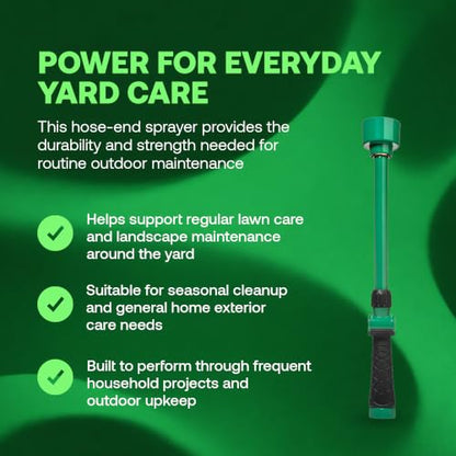 Rain Bird TCNZLWAND16 Watering Wand Garden Hose Nozzle, 16 Inch - Thumb Flow Control, Shower Spray Pattern, Comfort Grip, 3/4 in. GHT for Plants, Flower Beds & Outdoor Cleaning - Green and Black - size: Shower Pattern