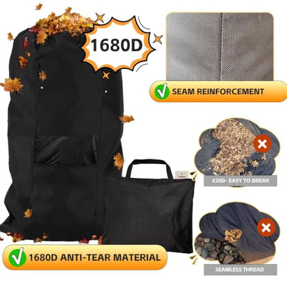 1680D Anti-Tear Lawn Tractor Leaf Bag for Riding Lawn Mower Waterproof