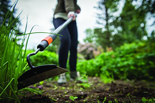 Fiskars QuikFit Hoe, Tool Head, Length: 25 cm, Width: 18.5 cm, Steel Head, Black/Orange, 1000677 - style: Hoe