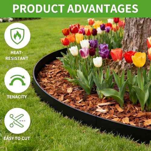 Kryonix 4 in x 120 ft Landscape Edging with Stakes - size: 4IN x 120FT