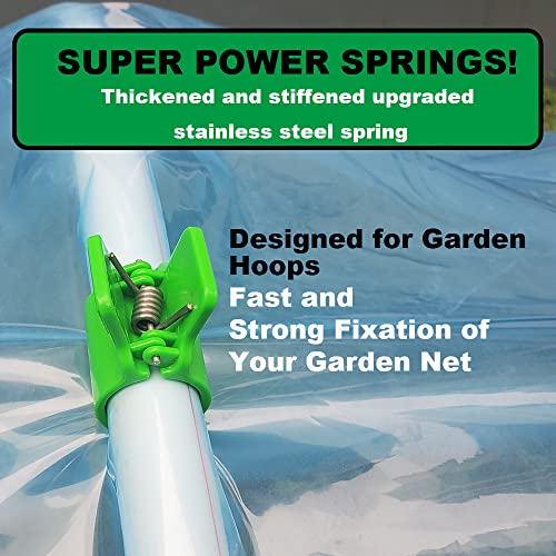 Greenhouse Clamps for 1/2 Inch PVC Pipe, Greenhouse Hoops,Support Frame, Grow Tunnel,Plant Support Garden Stakes.For Fixing Plant Cover, Garden Plastic Sheeting, Film Row Cover, Net(60 Pcs in 2 boxes) - size: for 1/2 inch PVC Pipe (Pack of 2)