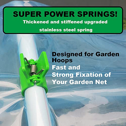 Greenhouse Clamps for 1/2 Inch PVC Pipe, Greenhouse Hoops,Support Frame, Grow Tunnel,Plant Support Garden Stakes.For Fixing Plant Cover, Garden Plastic Sheeting, Film Row Cover, Net(60 Pcs in 2 boxes) - size: for 1/2 inch PVC Pipe (Pack of 2)