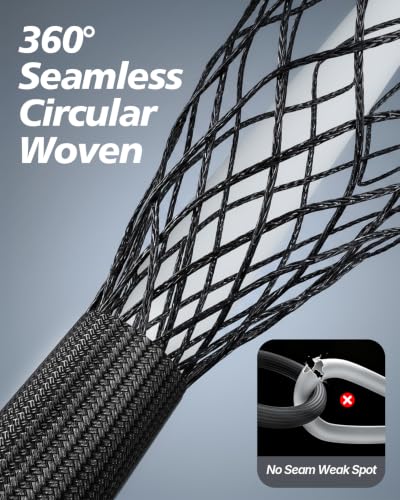 Flat Garden Hose 50FT, Seamless Woven Water Hose with Flexible TPE Inner Tube, Lightweight Compact Design, Standard 3/4 in. GHT Fittings for Outdoor Watering, Cleaning and Yard Use - size: 50FT