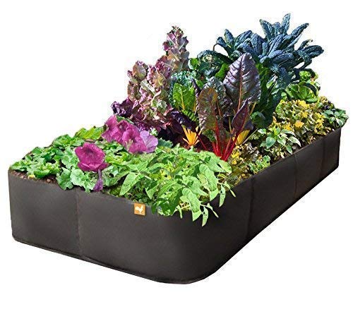 3 ft X 6 ft Victory 8 EZ-GRO Med Rectangle Raised Garden Bed Just Right Size AeroFlow Proprietary Fabric Grow Your OWN - size: 3x6 Feet