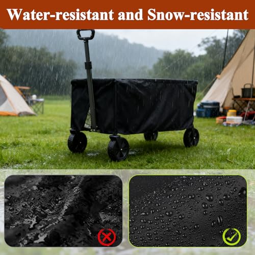 TheElves Wagon Rain Cover Waterproof for Gorilla Carts VEVOR Poly Dump Cart - size: 41x26x20 inch