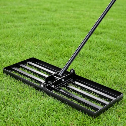 Sakerplus Lawn Leveling Rake 30 Inch, Heavy Duty Yard Leveling Rake