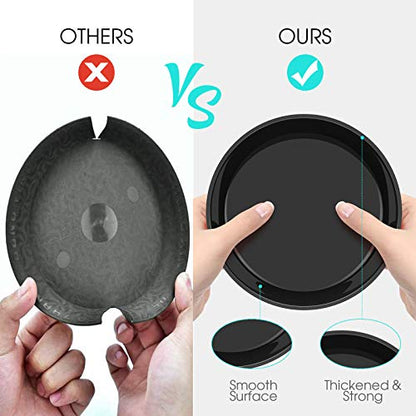 6 Pack Plant Saucer 14 16 18 20 22 Inch Plastic Plant Tray, Sturdy and Durable Flower Pot Container Accessories Plant Pot Saucers for Indoor and Outdoor (14 Inch, Black) - size: 14 Inch
