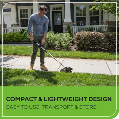 Greenworks 40V 8" Brushless Edger, Battery and Charger Not Included - size: 8" (Bare Tool)