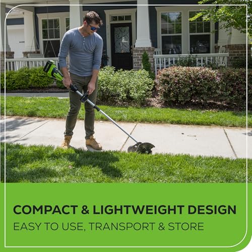 Greenworks 40V 8" Brushless Edger, Battery and Charger Not Included - size: 8" (Bare Tool)