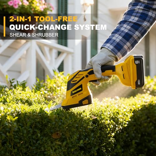 Cordless Hedge Trimmer & Grass Shear for DeWALT 20V (Bare Tool)