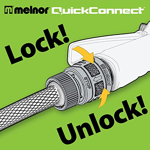 Melnor 65175AMZ 6 Piece Quick Connect Starter Set Connector Bundle, Product Adapter, Product End Connector, Black, Grey - size: 6 pcs Set