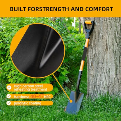 Spade Garden Shovel, Steel Flat Spade - style: Classic