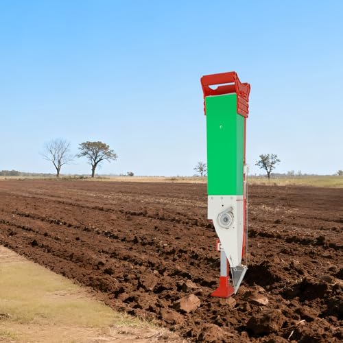 Manual Seeder, Adjustable Handheld Seeding Machine with Seed Trays in Various Sizes & Adjustable Depth and Height for Garden Home Vegetable Fertilizer Spreader