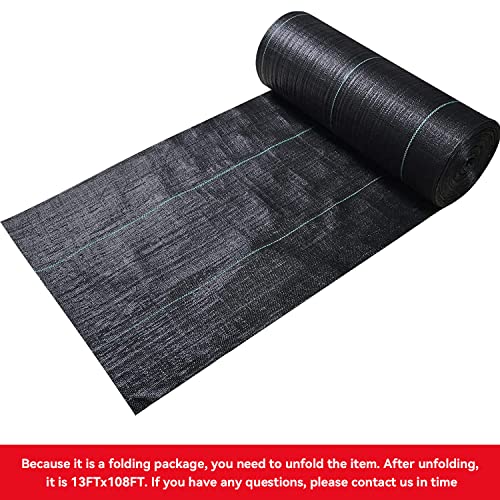 3.2oz 13ftx108ft Driveway Fabric, Premium weed barrier landscape fabric heavy duty Underlayment, Commercial Grade Driveway Road Fabric, Geotextile Fabric for Soil Stabilization, landscaping - size: 3.2oz-13ftx108ft