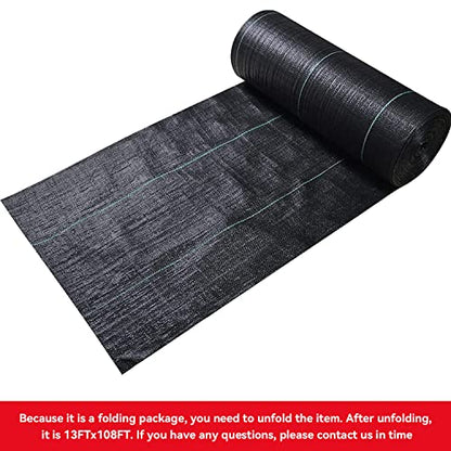 3.2oz 13ftx108ft Driveway Fabric, Premium weed barrier landscape fabric heavy duty Underlayment, Commercial Grade Driveway Road Fabric, Geotextile Fabric for Soil Stabilization, landscaping - size: 3.2oz-13ftx108ft